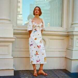 NWT RHODE Pablo Dress in Zodiac Print (SOLD OUT ONLINE)